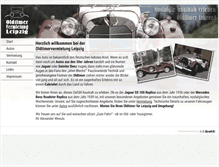 Tablet Screenshot of oldtimervermietung-leipzig.de